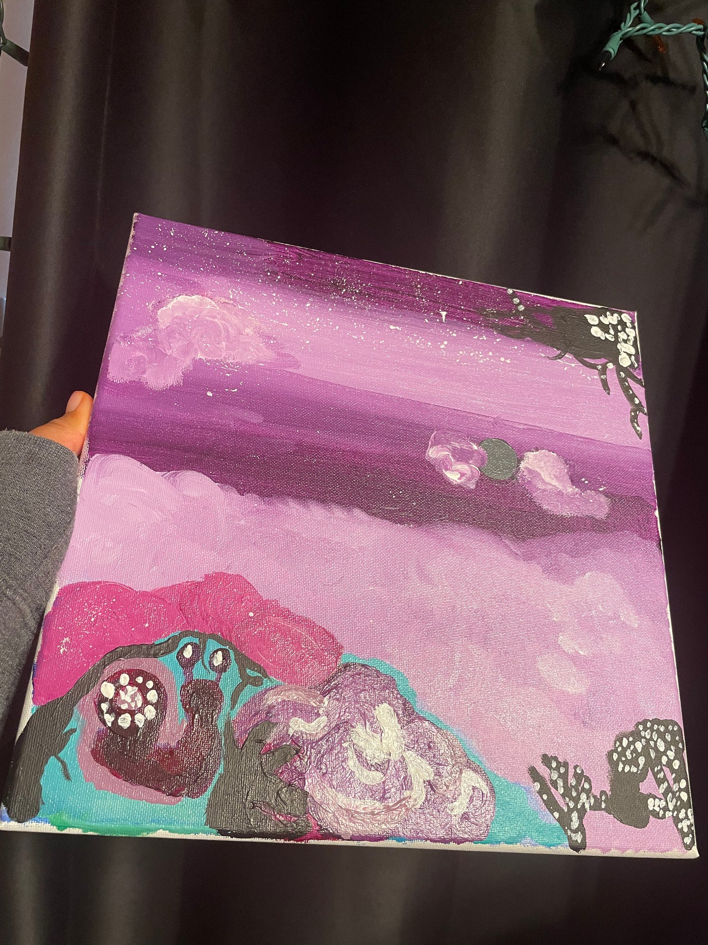 Purple Night Abstract
