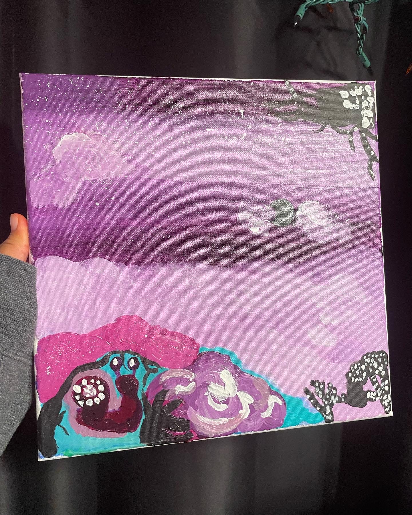 Purple Night Abstract