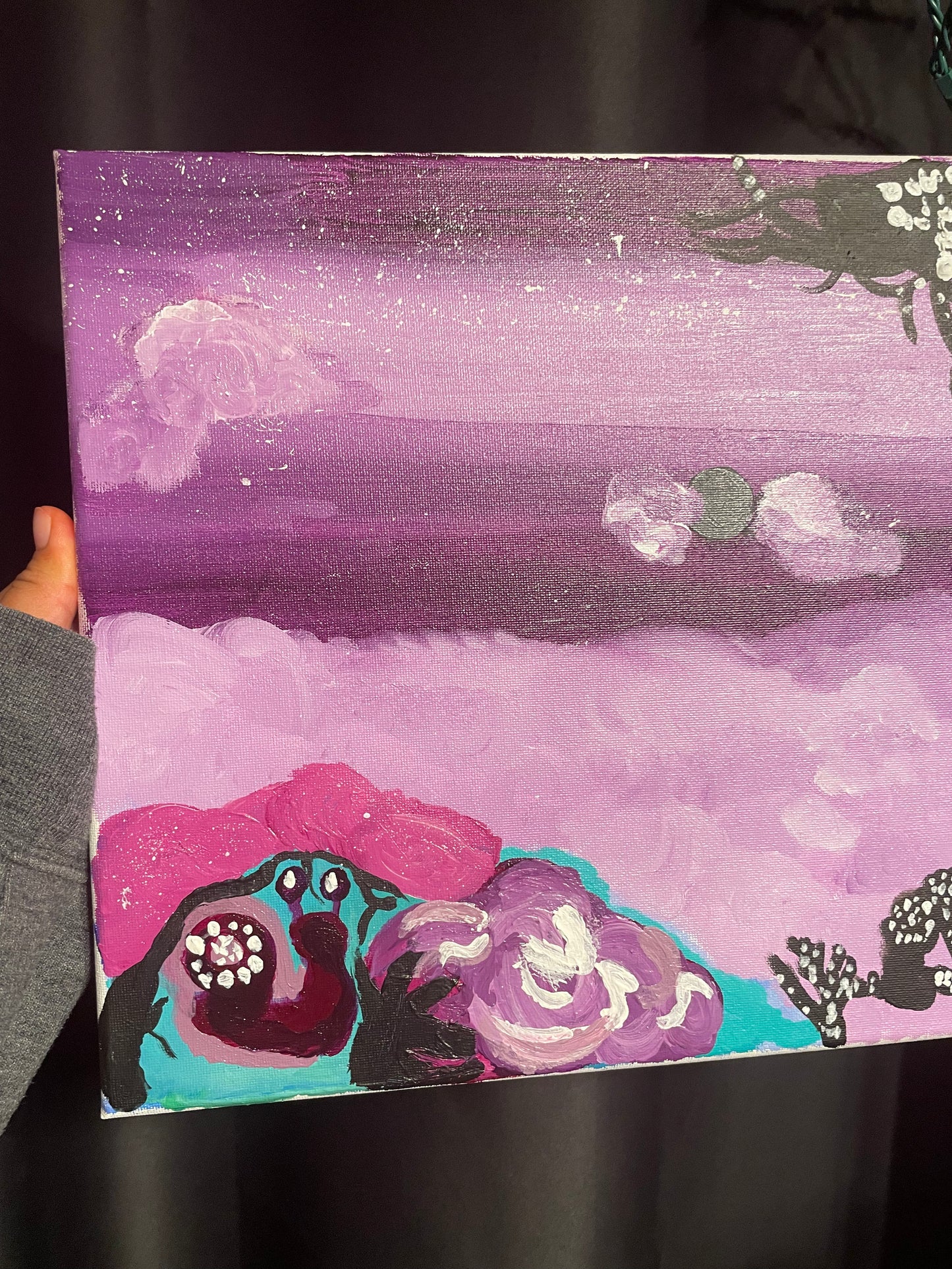 Purple Night Abstract