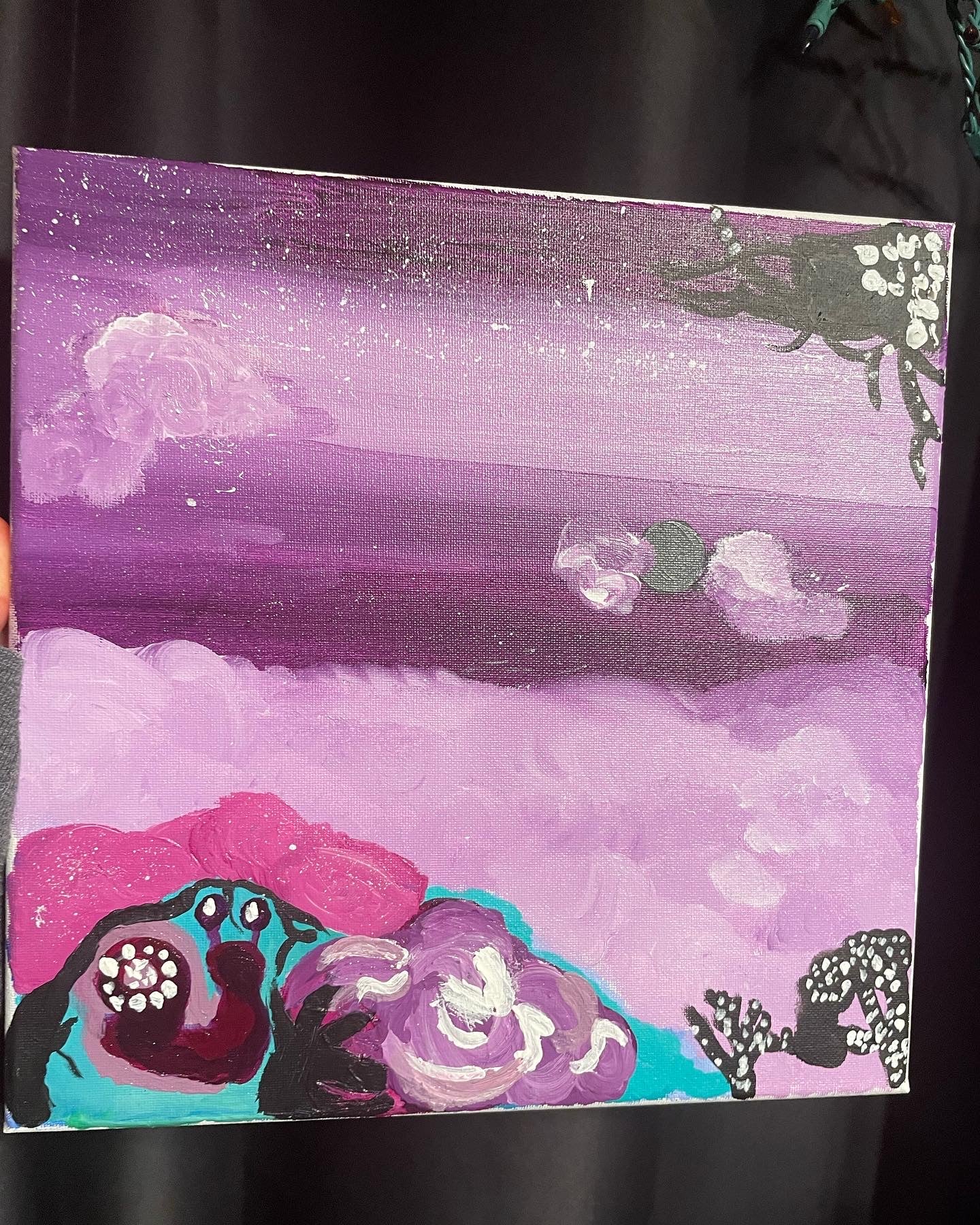 Purple Night Abstract