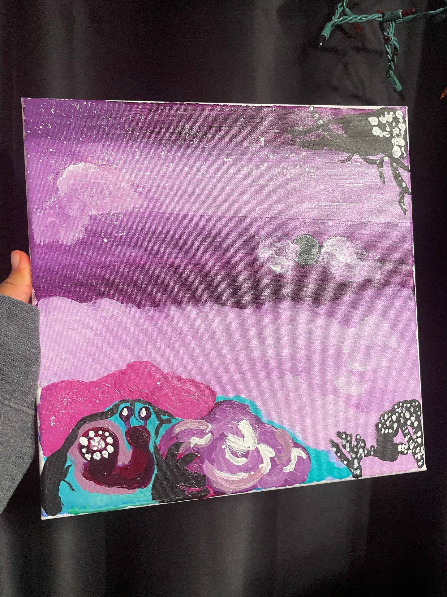 Purple Night Abstract