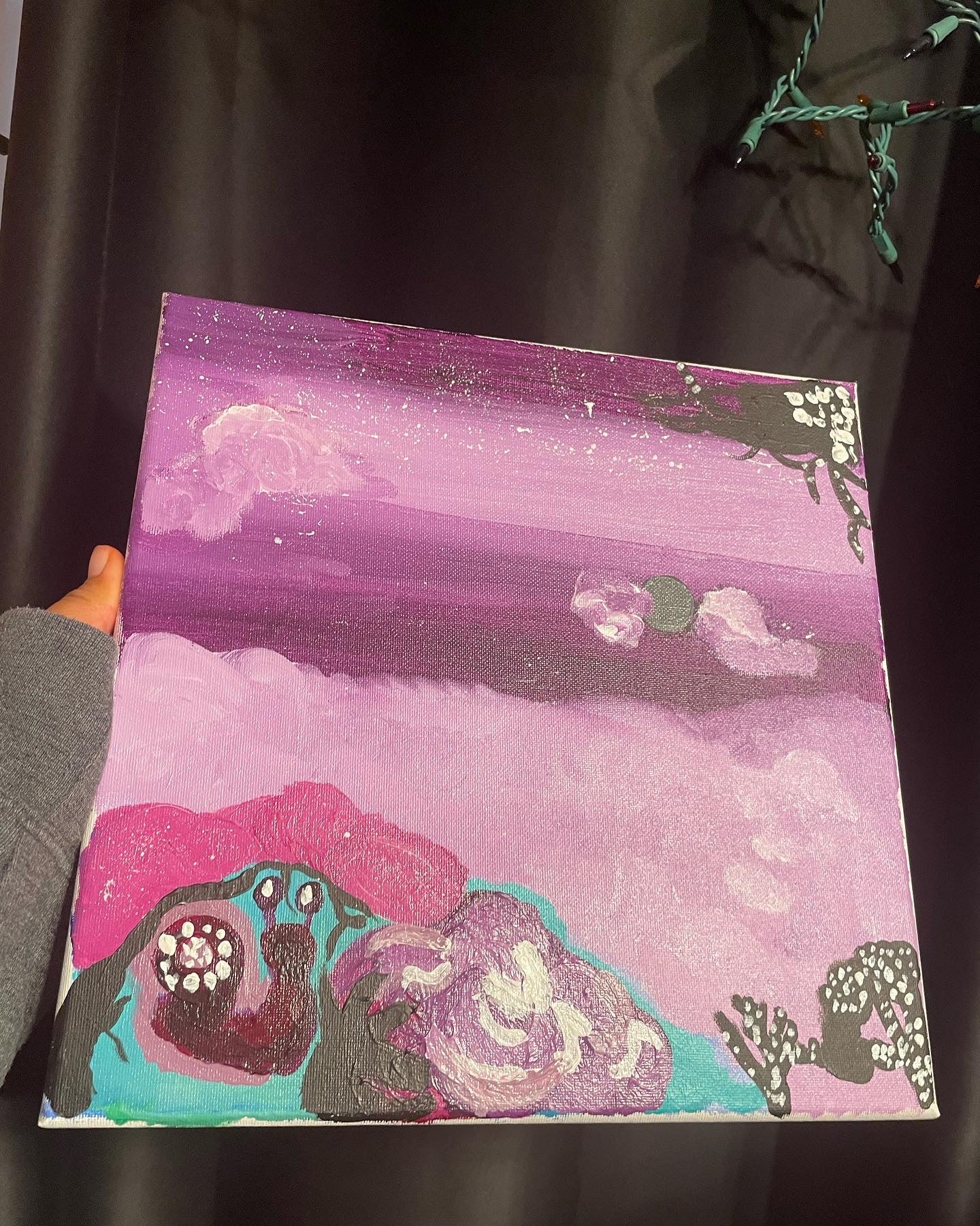 Purple Night Abstract