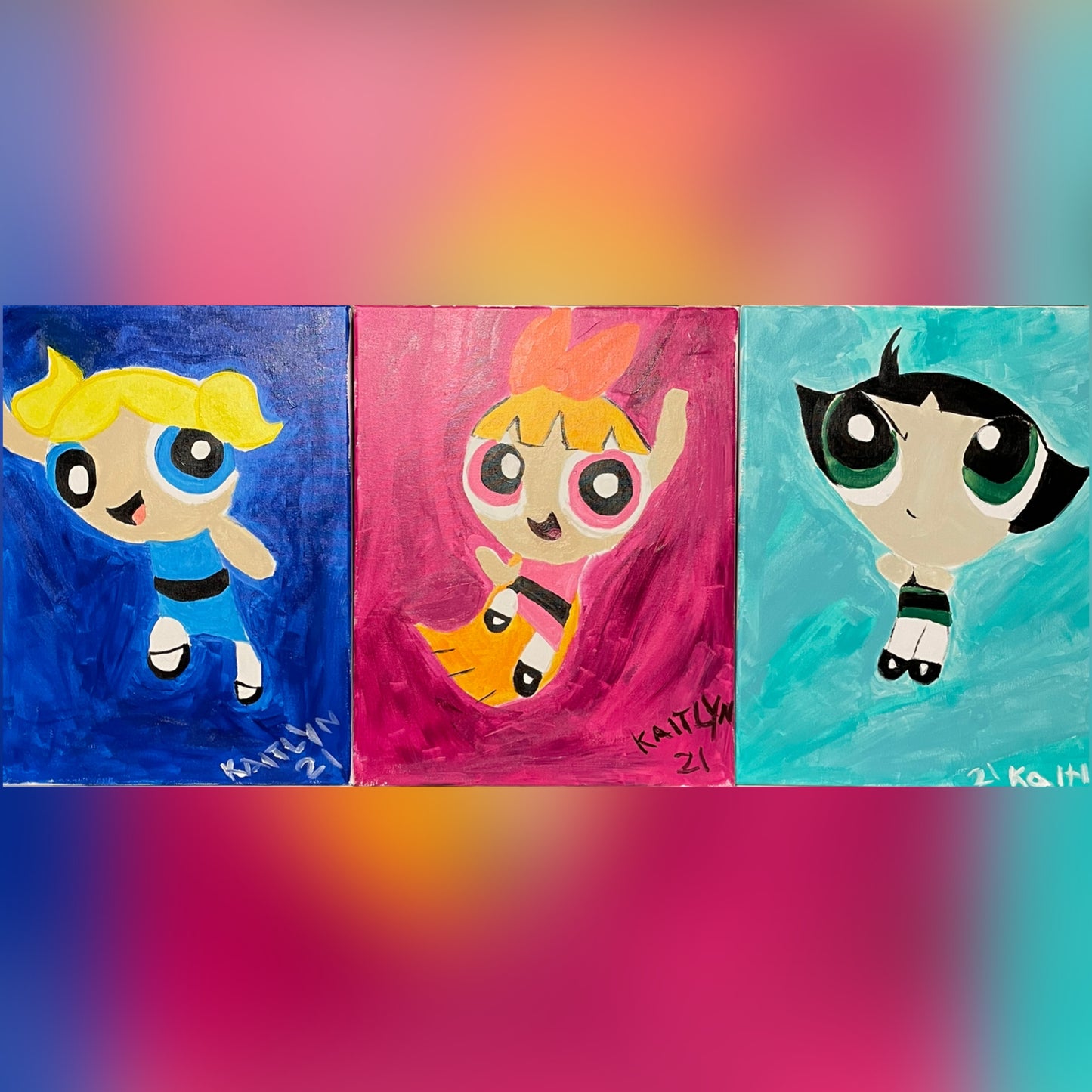 Powerpuff Girls (all 3)👧🏼👧🏻👩🏻🦰