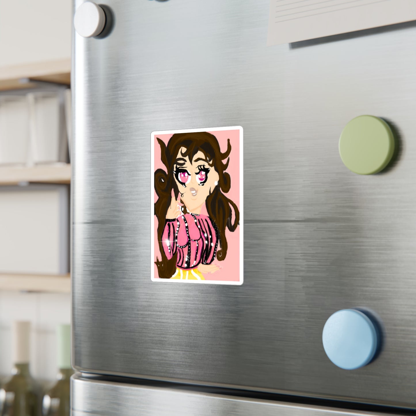 Anime Girl Rei Kiss-Cut Vinyl Decals