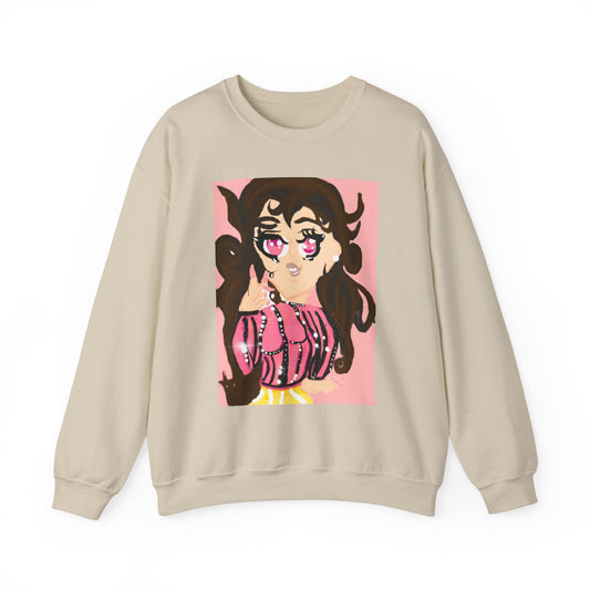 Anime Girl Rei Unisex Heavy Blend™ Crewneck Sweatshirt