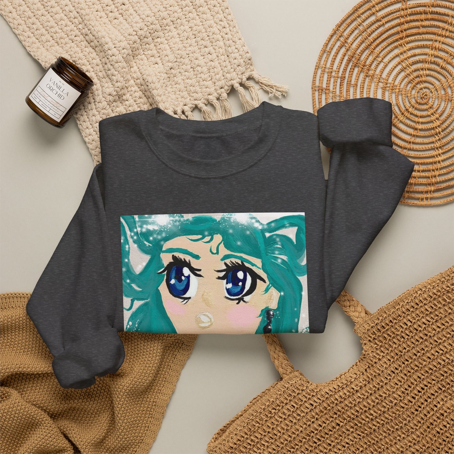 Anime Girl Sirena Unisex Heavy Blend™ Crewneck Sweatshirt