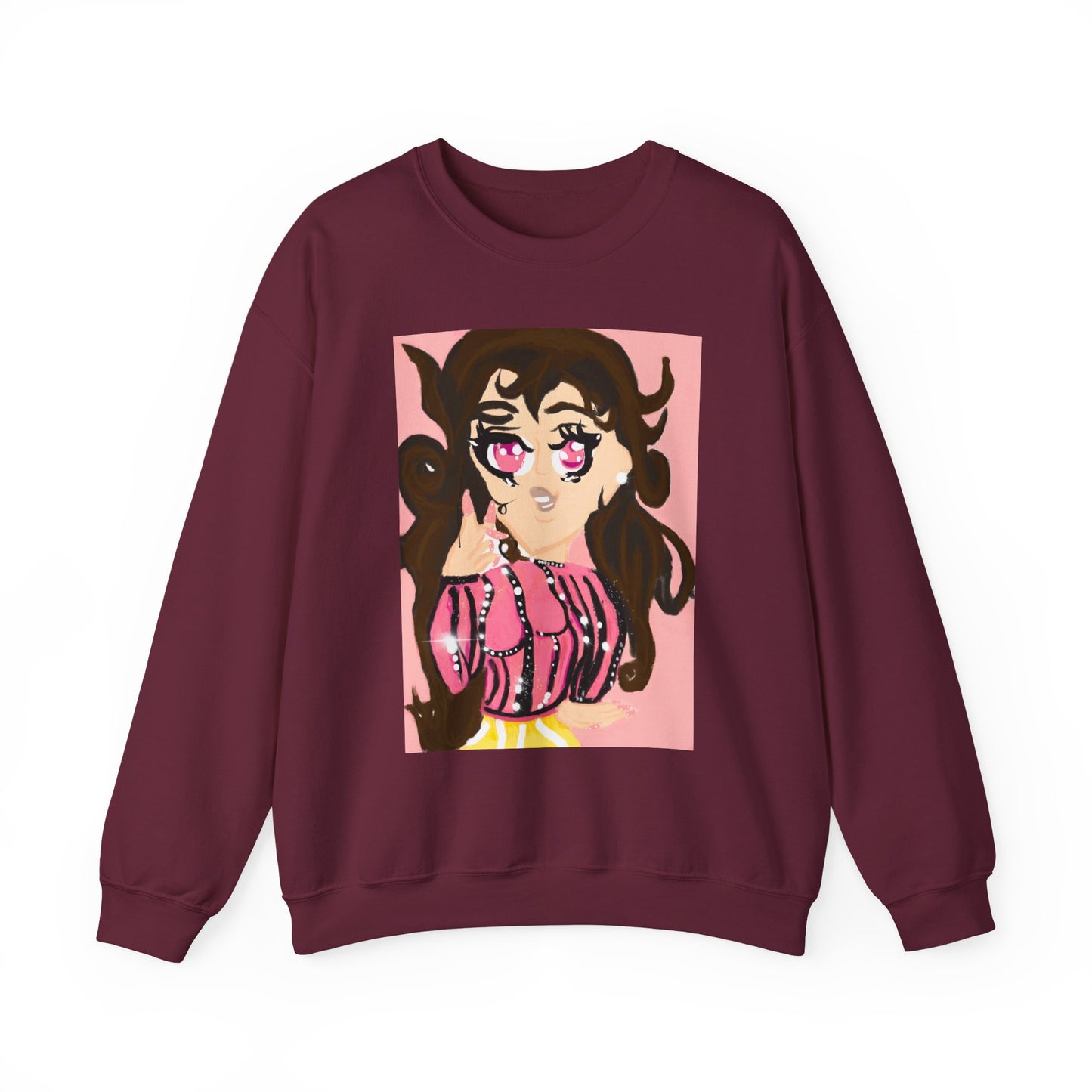 Anime Girl Rei Unisex Heavy Blend™ Crewneck Sweatshirt