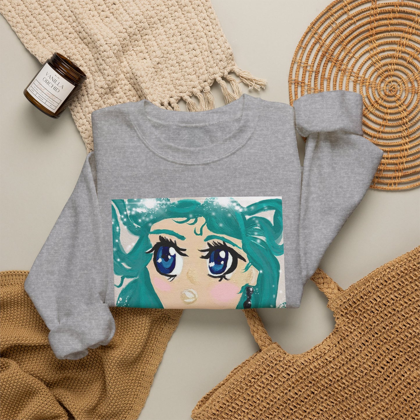 Anime Girl Sirena Unisex Heavy Blend™ Crewneck Sweatshirt