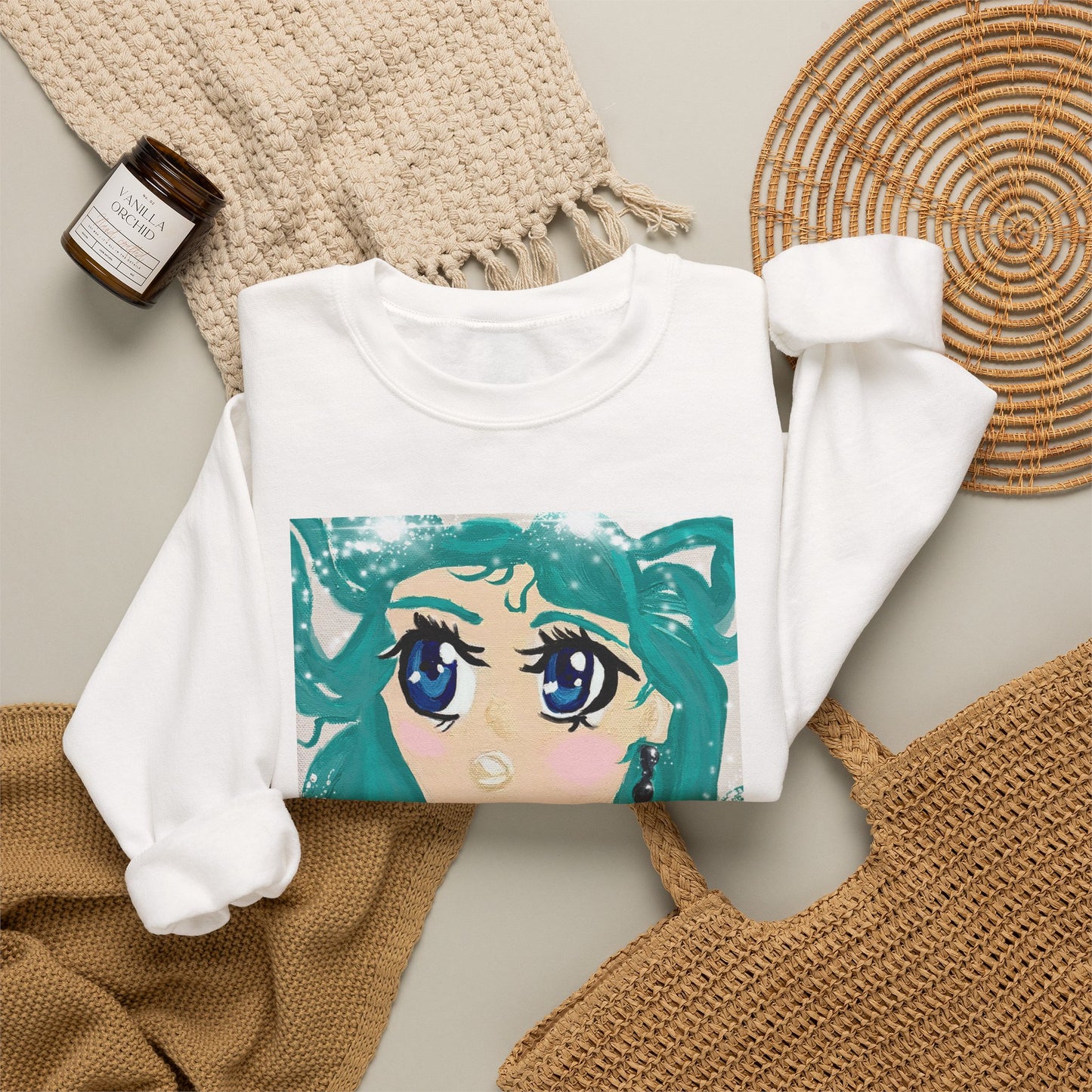 Anime Girl Sirena Unisex Heavy Blend™ Crewneck Sweatshirt