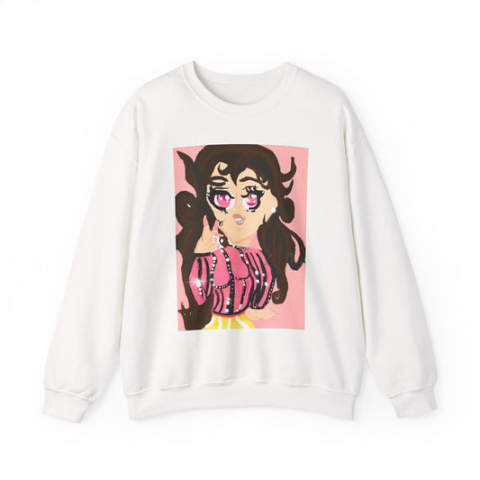 Anime Girl Rei Unisex Heavy Blend™ Crewneck Sweatshirt