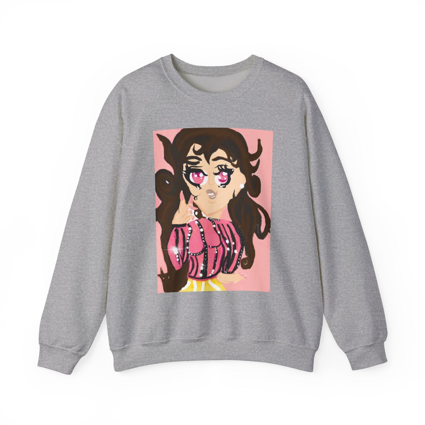 Anime Girl Rei Unisex Heavy Blend™ Crewneck Sweatshirt