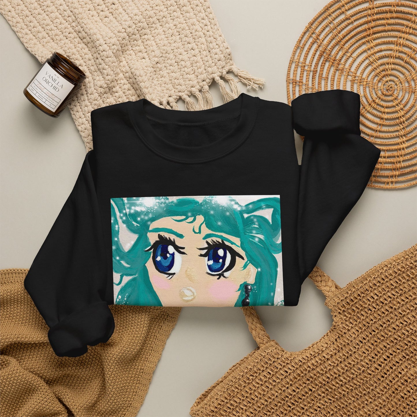 Anime Girl Sirena Unisex Heavy Blend™ Crewneck Sweatshirt